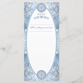 Keramik Lace Light Blue Menükarte