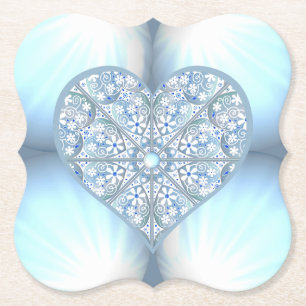 Keramik Lace Light Blue Untersetzer