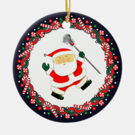 Keramik Lacrosse Holiday Ornament