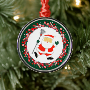 Keramik Lacrosse Holiday Ornament Aus Metall