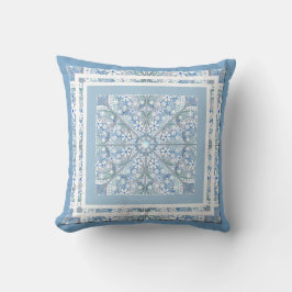 Keramik leuchtet blau kissen