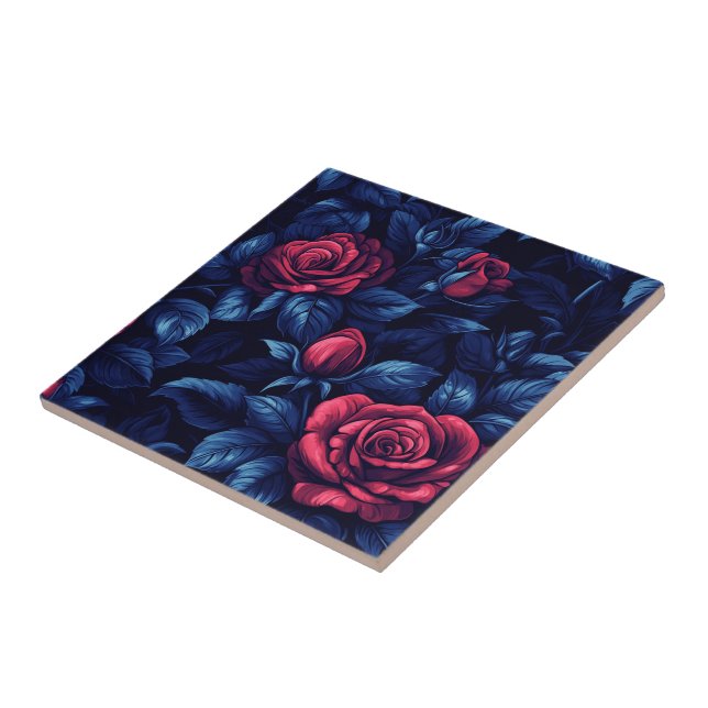 Keramik mit klassischer Rose für die Küche Fliese (Seite)