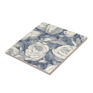 Keramik mit klassischer Rose für die Küche Fliese