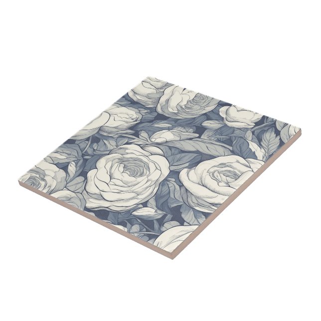 Keramik mit klassischer Rose für die Küche Fliese (Seite)