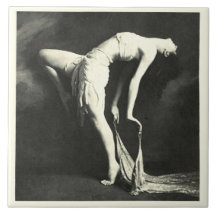 Keramik mit Vintagem Tänzer