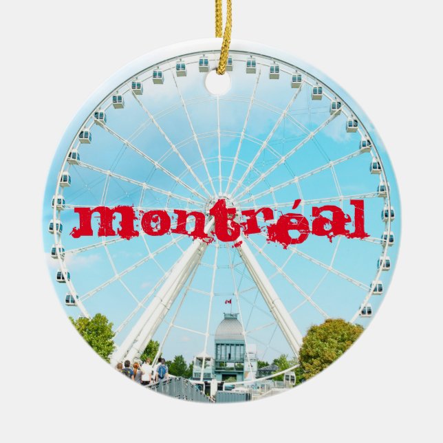 Keramik Montréal Grande Roue Ornament (Vorne)