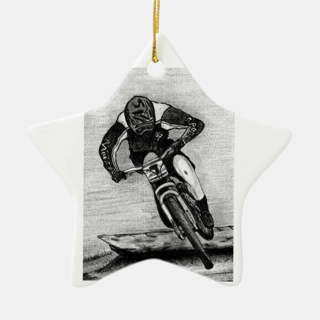 Keramik Mountain Bike Keramik Ornament (Vorne)