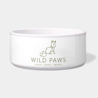 Keramik-Napf für Haustiere von Wild Paws (Groß) Napf