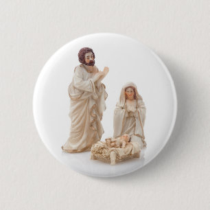 Keramik Nativityszene Button