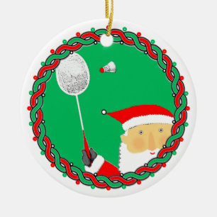 Keramik-Ornament Badminton-Geschenk zum Urlaub Keramik Ornament
