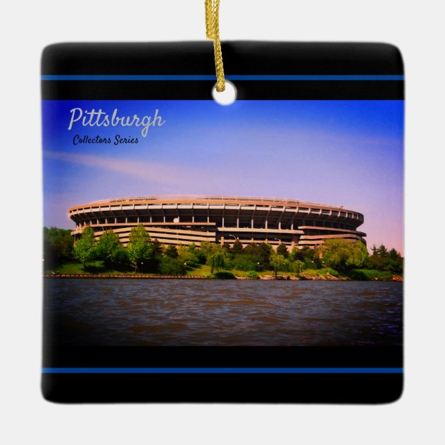 Keramik Ornament Drei Flüsse Stadion Aussicht (Vorderseite)