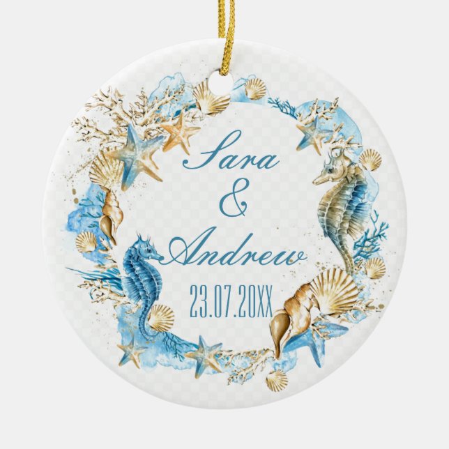 Keramik Ornament - Meereswelt (Vorne)