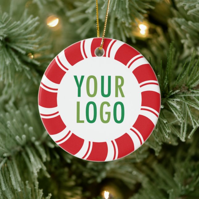 Keramik Ornament mit Logo Pfefferminze Candy Cane (Baum)