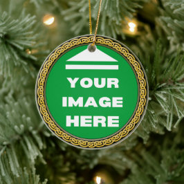 Keramik Ornament - Personalisiert - Bild hinzufüge