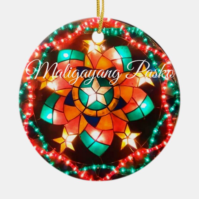 Keramik Ornament Philippine Christmas Lantern (Vorne)