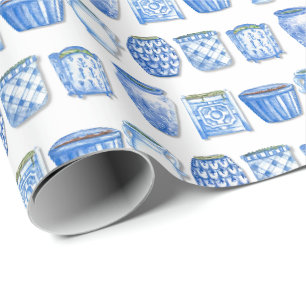Keramik-Pflanzkübel Geschenkpapier