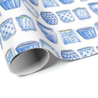 Keramik-Pflanzkübel Geschenkpapier