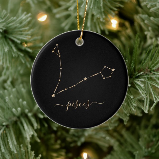 Keramik Pisces Constellation Keramik Ornament (Baum)