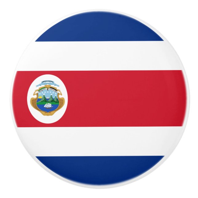 Keramik Pull-Flagge Costa Ricas Keramikknauf (Vorderseite)