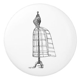 Keramik Pull - Vintages Nähthema, Mannequin Keramikknauf