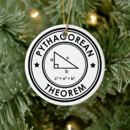 Keramik Pythagorean Theorem Ornament