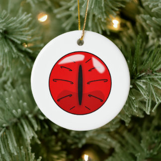 Keramik Roter Dämon Ornament