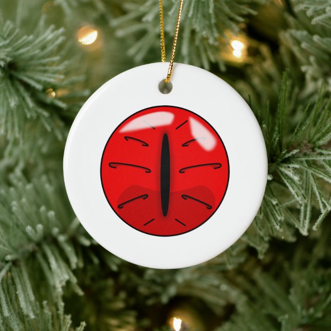 Keramik Roter Dämon Ornament (Baum)