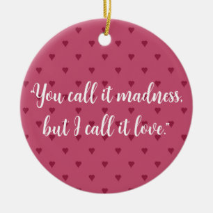 Keramik Rotes Herz Keramik Ornament