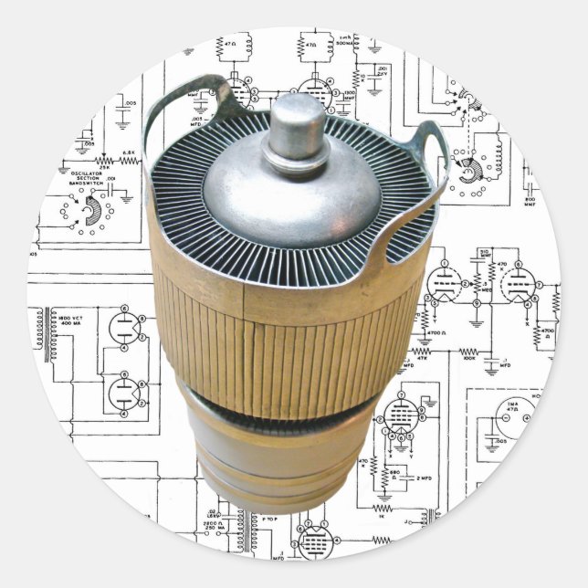 Keramik Runder Aufkleber (Vorderseite)