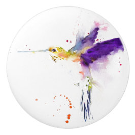 Keramik Schublade/Türknopf - Humming Bird Keramikknauf