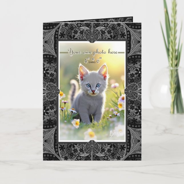 Keramik schwarz dankeskarte (Vorderseite)