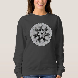 Keramik, schwarz und Schneeflocke Sweatshirt