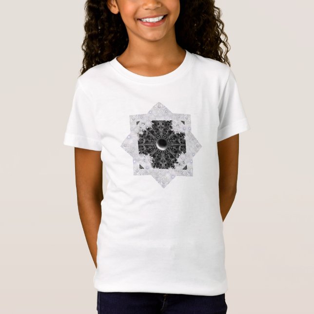 Keramik, schwarz und Schneeflocke T-Shirt (Vorderseite)