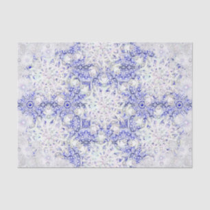 Keramik Spitze blau von Griechenland & Schneeflock Seidenpapier