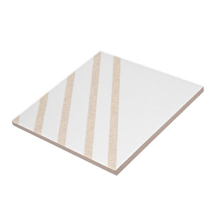 Keramik Streifen Beige & Weiße Streifen Fliese