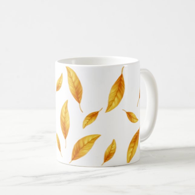 Keramik Tasse Leafy" Tasse Kaffee (VorderseiteRechts)