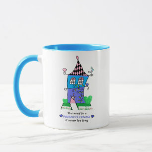 Keramik-Tasse - Weg zum Haus eines Freundes Tasse