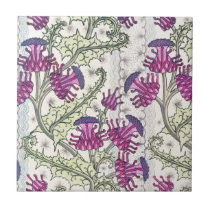 Keramik Thistle Flower Garden Tile Fliese