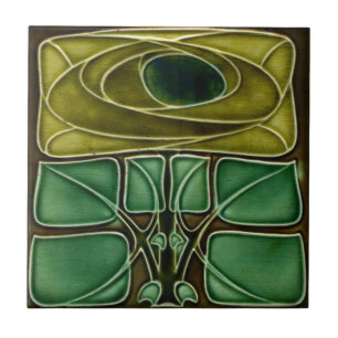 Keramik Tile-Art-Nouveau Florenz-Antiquitätenwall Fliese