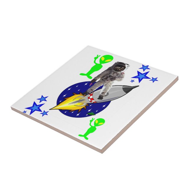 Keramik Tile Astronaut Fliese (Seite)