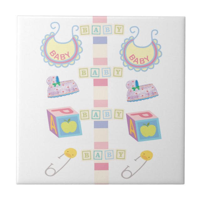 Keramik Tile Baby Fliese (Vorderseite)