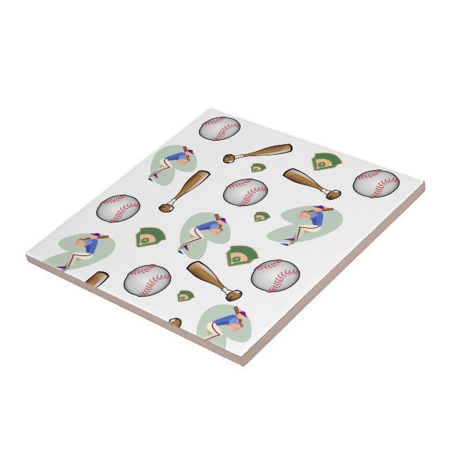 Keramik Tile Baseball Fliese (Seite)