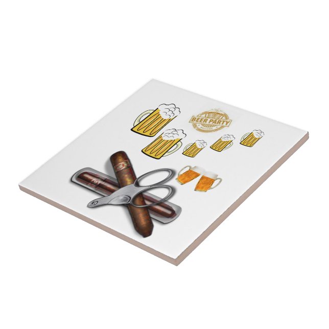 Keramik Tile Beer Fliese (Seite)