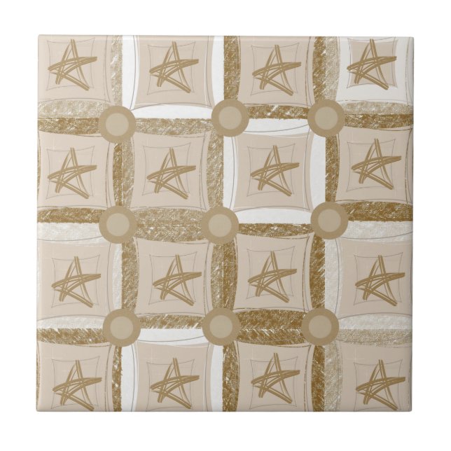 Keramik Tile Beige Brown Fliese (Vorderseite)