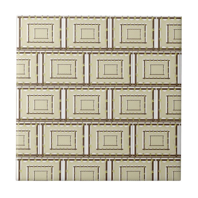 Keramik Tile Beige Brown Fliese (Vorderseite)