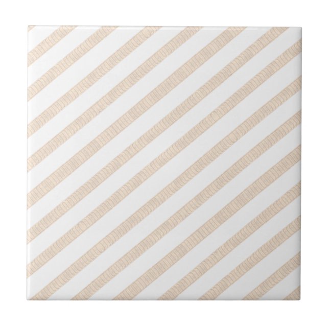 Keramik Tile Beige Streifen Fliese (Vorderseite)