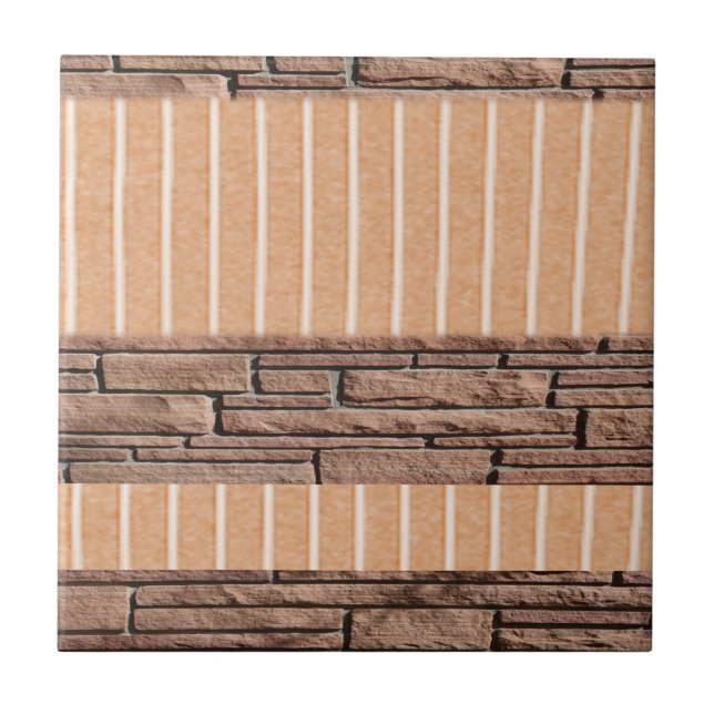 Keramik Tile Burnt Orange Brick Fliese (Vorderseite)