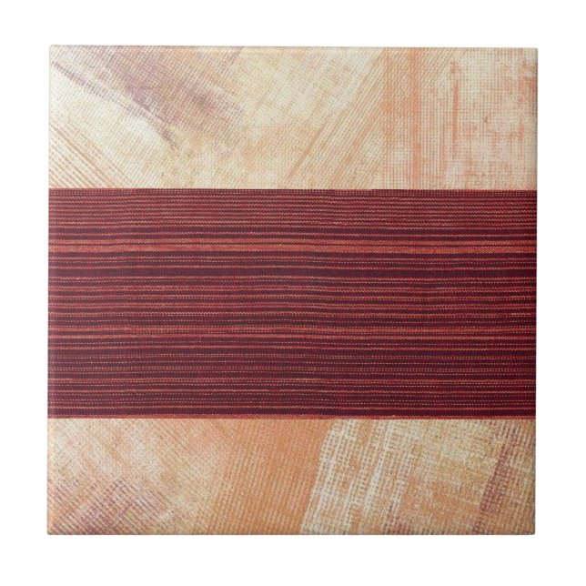 Keramik Tile Burnt Orange Muster Fliese (Vorderseite)