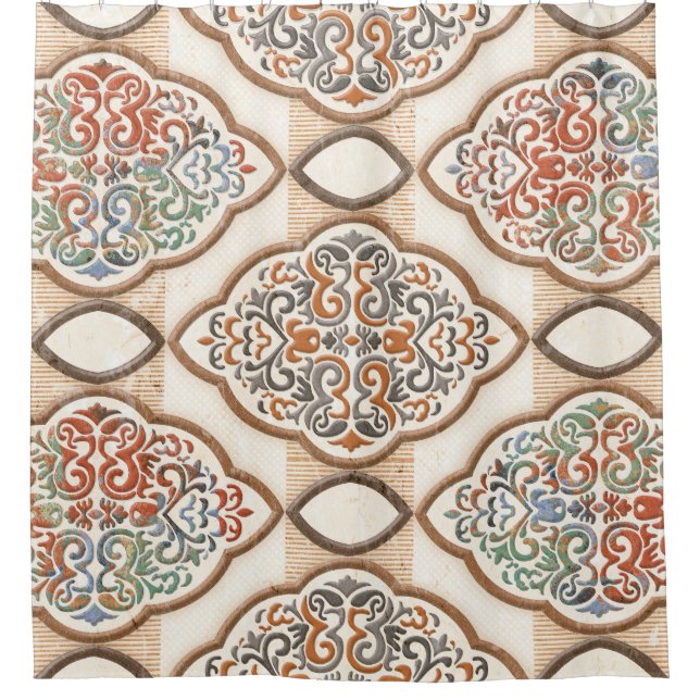 Keramik Tile: Dekoration der Kunstmauer Duschvorhang (Vorderseite)