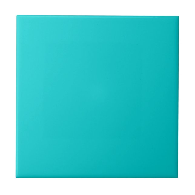KERAMIK TILE - DUNKELTURQUOISE FLIESE (Vorderseite)